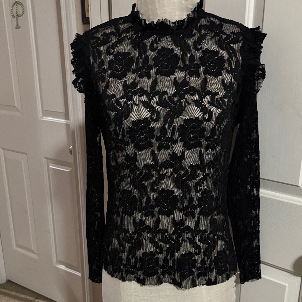 Elegant Black Lace Top